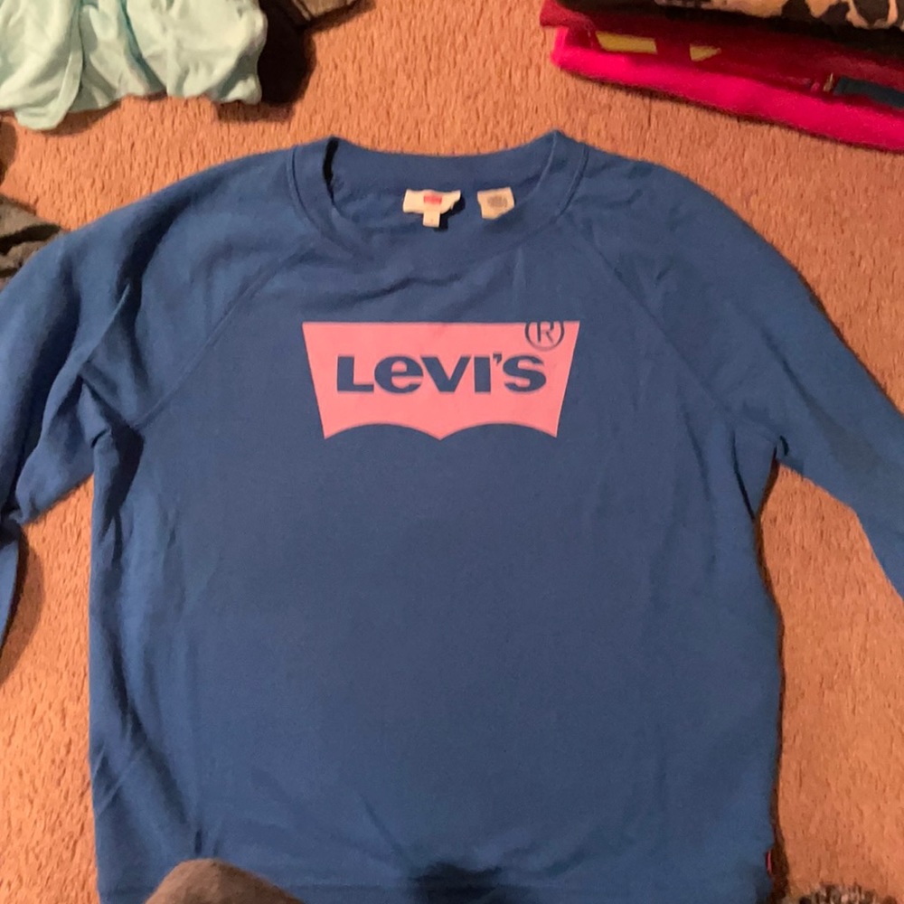 Women’s Levi’s sweatshirt - blue and pink